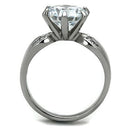 Band Rings TK1536 Stainless Steel Ring with AAA Grade CZ