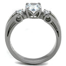 Band Rings TK1537 Stainless Steel Ring with AAA Grade CZ