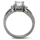 Band Rings TK1539 Stainless Steel Ring with AAA Grade CZ