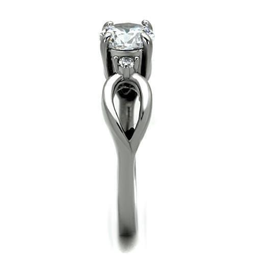 Band Rings TK1539 Stainless Steel Ring with AAA Grade CZ