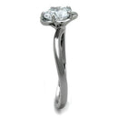 Band Rings TK1540 Stainless Steel Ring with AAA Grade CZ