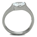 Band Rings TK1542 Stainless Steel Ring with AAA Grade CZ