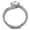 Band Rings TK1543 Stainless Steel Ring with AAA Grade CZ