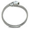 Band Rings TK1544 Stainless Steel Ring with AAA Grade CZ