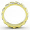 Simple Gold Rings TK1557 Two-Tone Gold - Stainless Steel Ring with Crystal