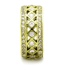 Simple Gold Rings TK1558 Gold - Stainless Steel Ring with AAA Grade CZ