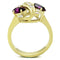 Simple Gold Rings TK1567 Gold - Stainless Steel Ring with Top Grade Crystal