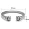 Band Rings TK1580 Stainless Steel Ring with Top Grade Crystal