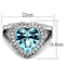 Band Rings TK1582 Stainless Steel Ring with Top Grade Crystal