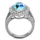 Band Rings TK1582 Stainless Steel Ring with Top Grade Crystal