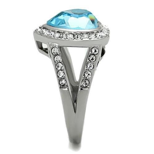 Band Rings TK1582 Stainless Steel Ring with Top Grade Crystal