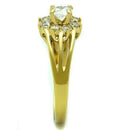 Simple Gold Rings TK1583 Gold - Stainless Steel Ring with AAA Grade CZ