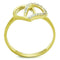 Simple Gold Rings TK1586 Gold - Stainless Steel Ring with AAA Grade CZ