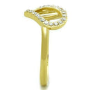 Simple Gold Rings TK1586 Gold - Stainless Steel Ring with AAA Grade CZ