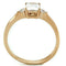 Rose Gold Rings TK1589 Rose Gold - Stainless Steel Ring with AAA Grade CZ