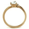 Rose Gold Rings TK1591 Rose Gold - Stainless Steel Ring with AAA Grade CZ