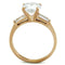 Rose Gold Rings TK1595 Rose Gold - Stainless Steel Ring with AAA Grade CZ