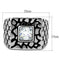 Mens Stainless Steel Rings TK1607 Stainless Steel Ring with AAA Grade CZ