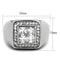 Mens Stainless Steel Rings TK1608 Stainless Steel Ring with AAA Grade CZ