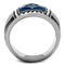 Mens Stainless Steel Rings TK1612 Stainless Steel Ring with Crystal