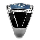 Mens Stainless Steel Rings TK1612 Stainless Steel Ring with Crystal