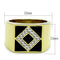 Simple Gold Rings TK1613 Gold - Stainless Steel Ring with Crystal