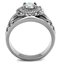 Mens Stainless Steel Rings TK1614 Stainless Steel Ring with AAA Grade CZ