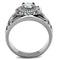 Mens Stainless Steel Rings TK1614 Stainless Steel Ring with AAA Grade CZ