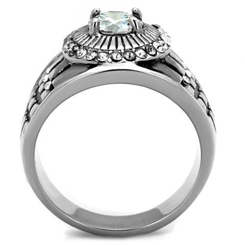 Mens Stainless Steel Rings TK1614 Stainless Steel Ring with AAA Grade CZ