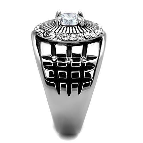 Mens Stainless Steel Rings TK1614 Stainless Steel Ring with AAA Grade CZ