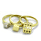 Simple Gold Rings TK1630 Gold - Stainless Steel Ring with AAA Grade CZ