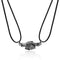 2Pcs/Lot Magnetic Couple Necklace Friendship Heart Pendant Distance Faceted Charm Necklace Women Valentine&