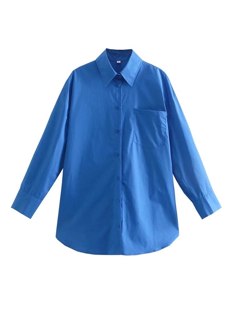 Klkxmyt Women's Shirt 2022 New Spring Autumn Fashion Oversize 100% Cotton Casual Blouses Loose Streetwear Shirts Woman Tops