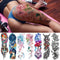 sexy fake tattoo for woman waterproof temporary tattoos large leg thigh body tattoo stickers peony lotus flowers fish dragon