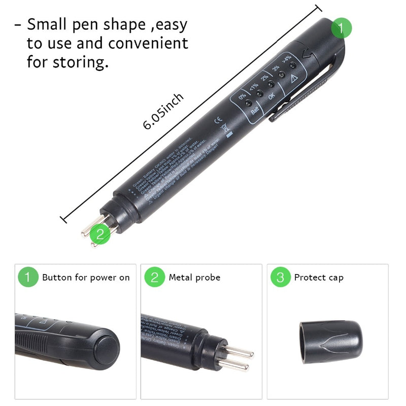 Auto Liquid testing Brake Fluid Tester pen for DOT3/DOT4 Accurate brake Oil test Quality Check Automotivo Car accessories