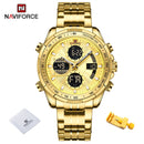 New NAVIFORCE Military Watches for Men Luxury Sport Chronograph Alarm WristWatch Waterproof Quartz Big Clock Digital Male Watch