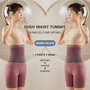 Flarixa High Waist Flat Belly Panties Plus Size Seamless Women&