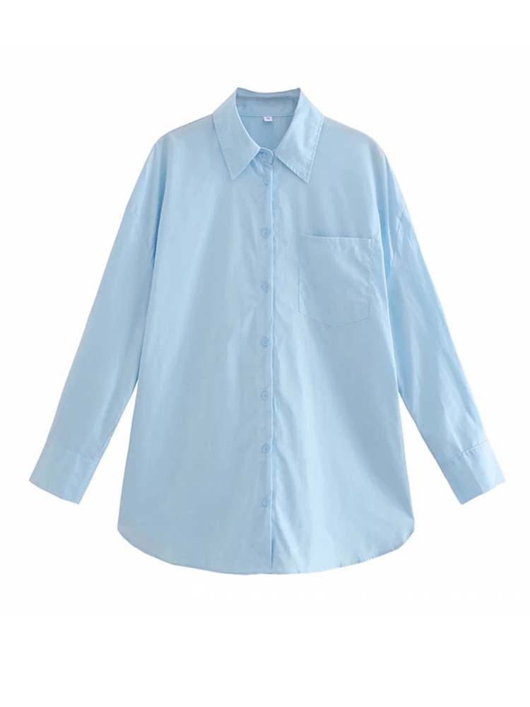 Klkxmyt Women's Shirt 2022 New Spring Autumn Fashion Oversize 100% Cotton Casual Blouses Loose Streetwear Shirts Woman Tops