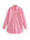 Klkxmyt Women's Shirt 2022 New Spring Autumn Fashion Oversize 100% Cotton Casual Blouses Loose Streetwear Shirts Woman Tops