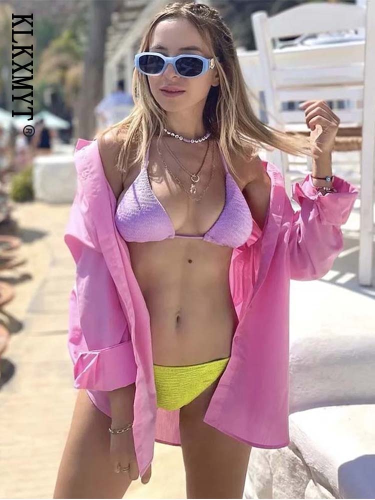 Klkxmyt Women's Shirt 2022 New Spring Autumn Fashion Oversize 100% Cotton Casual Blouses Loose Streetwear Shirts Woman Tops