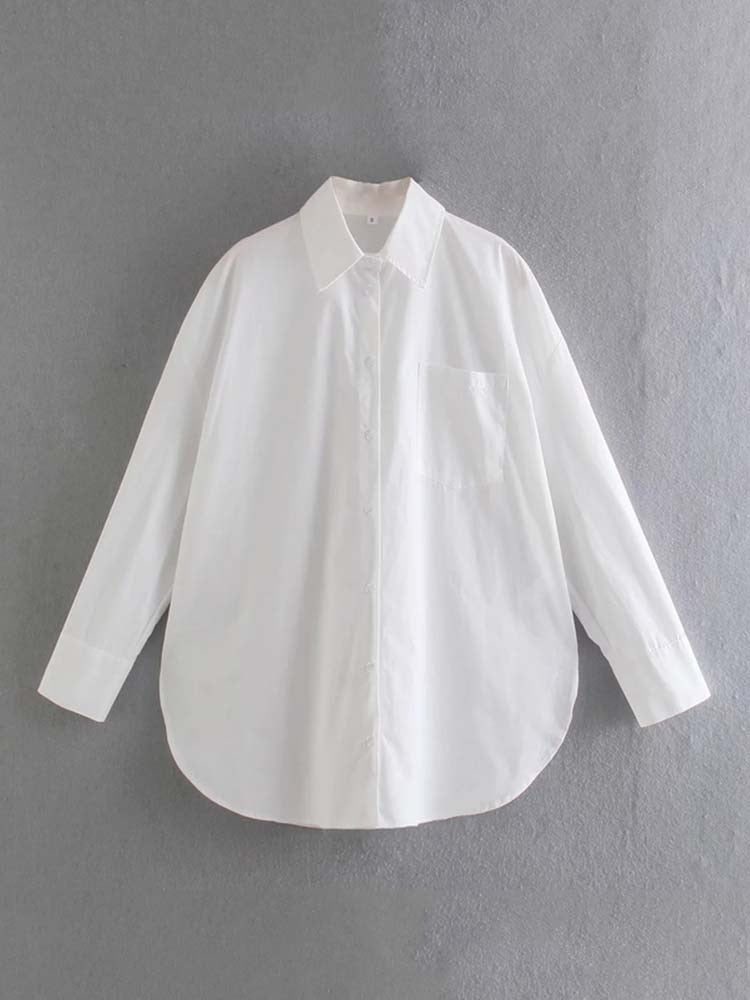Klkxmyt Women's Shirt 2022 New Spring Autumn Fashion Oversize 100% Cotton Casual Blouses Loose Streetwear Shirts Woman Tops