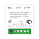 16A Mini Wifi Smart Switch Smart Home DIY Light Switches Module 2-way Control, Work With Tuya Smart Life Alexa Alice Google Home