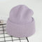 VISROVER 9 Colors Unisex Solid Color Real Rabbit Fur Beanies Winter Hat For Woman Knit Bonnet Acrylic Woman Autumn Warm Skullies