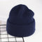 VISROVER 9 Colors Unisex Solid Color Real Rabbit Fur Beanies Winter Hat For Woman Knit Bonnet Acrylic Woman Autumn Warm Skullies