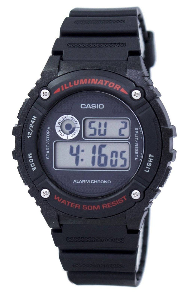 Casio Sports Illuminator Alarm Chrono Digital W-216H-1AV W216H-1AV Men's Watch
