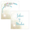 Feather Whimsy Open Format Square Favor Tag Purple (Pack of 1)-Wedding Favor Stationery-Sea Blue-JadeMoghul Inc.