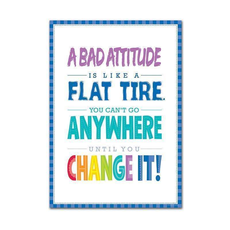 A BAD ATTITUDE IS INSPIRE U POSTER-Learning Materials-JadeMoghul Inc.