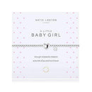 "A Little Baby Girl" Silver Bracelet with Heart Charm (Pack of 1)-Wedding General-JadeMoghul Inc.