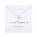 A Little Happy Birthday Silver Necklace (Pack of 1)-Personalized Gifts for Women-JadeMoghul Inc.