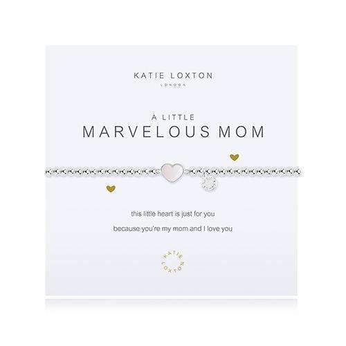 A Little Marvelous Mom Silver Bracelet (Pack of 1)-Personalized Gifts for Women-JadeMoghul Inc.